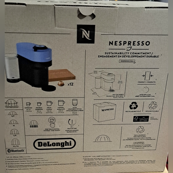 Brand New Nespresso Vertuo Pop+ Coffee Machine - Blue - Picture 5 of 8